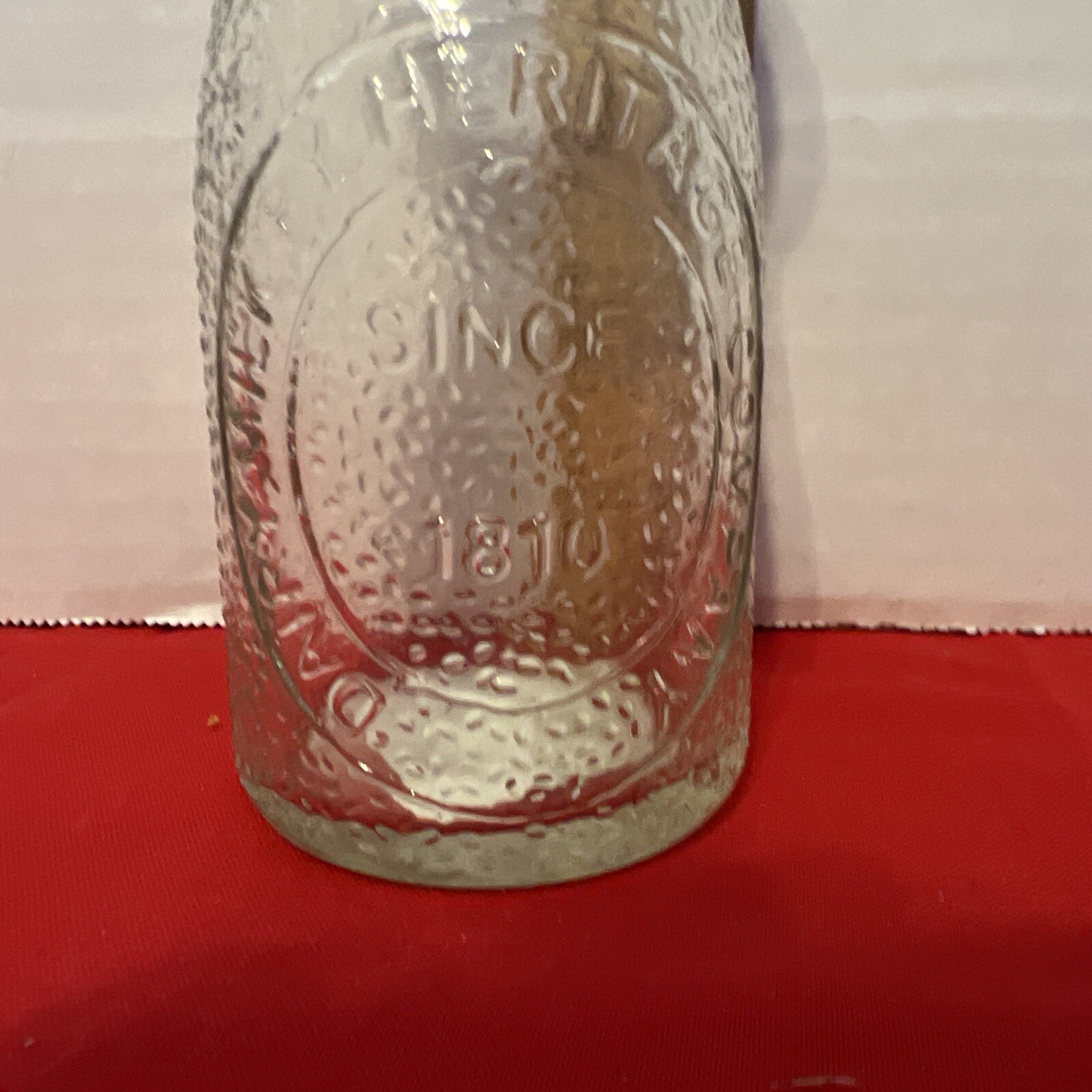 Dairy Milk By Heritage Company 5.25" Tall Small Milk Bottle Since 1810