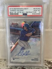 2018 BOWMANS BEST JARRED KELENIC AUTO refractor GEM MINT PSA 10