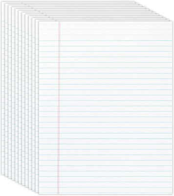 Office Depot(R) Glue-Top Writing Pads, 8 1/2In. X 11In., Legal Ruled, White, Pac