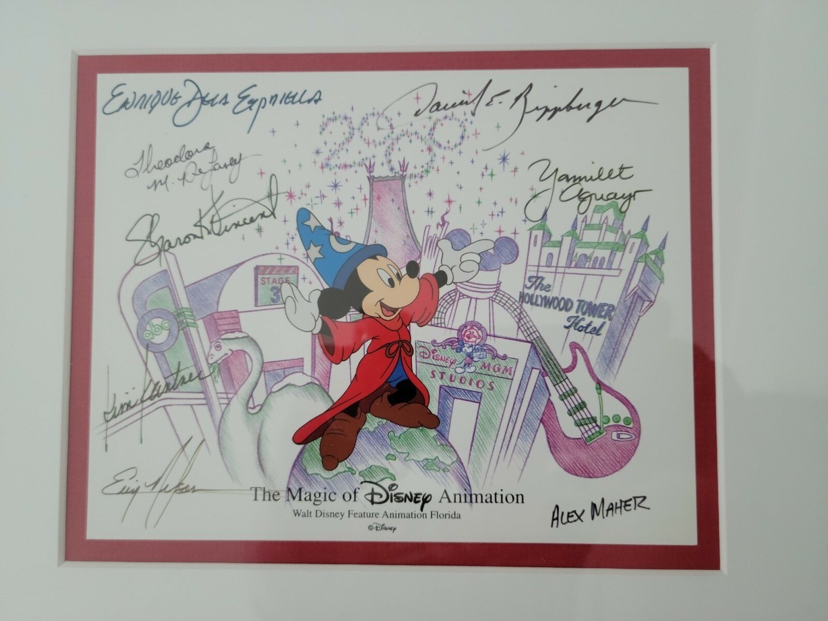 ディズニーセル画 Millennium milestones Vintage 1999 Disney Sericel Framed Art Millennium Milestones