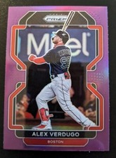 2022 Panini Prizm Baseball Alex Verdugo Purple Prizm Parallel #85 Boston Red Sox