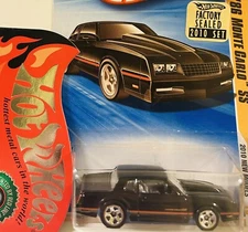 Hot Wheels '86 Monte Carlo SS Black 2010 🔥Factory Sealed 1/500🔥Combined Ship