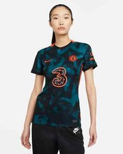 Nike Chelsea FC 2021/2022 Womens Stadium 3rd Soccer Jersey Sz XL DB6222 468 RARE
