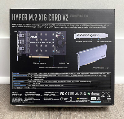 ASUS HYPER M.2 X16 GEN 4 CARD/RAID/拡張カード Hyper M.2 x16 Gen 4 Card｜Motherboards｜ASUS USA