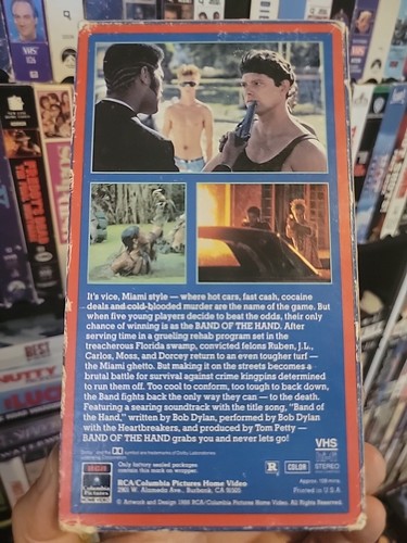 Band Of The Hand 1986 VHS Extremely Rare Hard To Find Original Release - Picture 2 of 3
