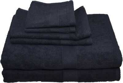 Egeria 2x Duschtuch + 2x Gästetuch + 2x Seiftuch *Sale** Frottee Schwarz 091 E36