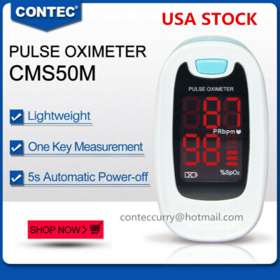 Fingertip Pulse Oximeter Blood Oxygen meter SpO2 Heart Rate Patient Monitor USA