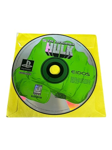 Jeu The Incredible Hulk Sur PlayStation 1 (PS1) – PAL – Complet Boîte & Notice (Bon état)