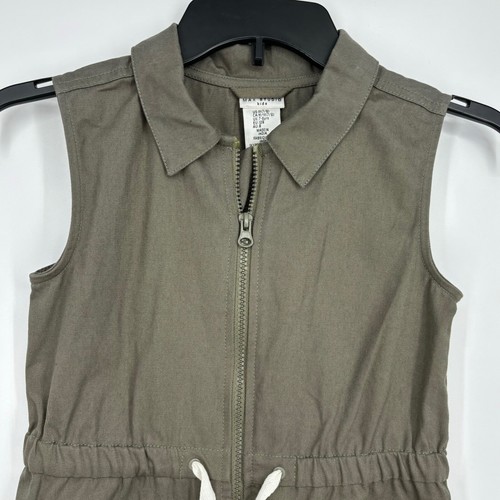 Max Studio Kinder Mädchen Größe Medium 7 8 Reißverschluss vorne Weste Jacke olivgrün Regenbogen - Bild 2 von 7
