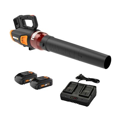 WORX 40V Turbine Cordless Leaf Blower with Battery and Charger 90 MPH Power