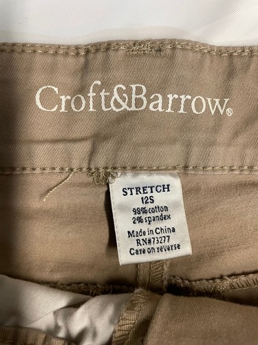 Croft & Barrow Womens Size 12S Tan Straight Leg Classic Fit Pants - Picture 12 of 13