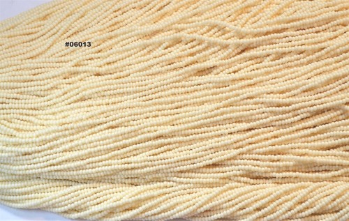 Preciosa® Czech Size 11/0 Glass Seed Beads- Ivory/Off white/Cream - You Choose - Picture 12 of 17