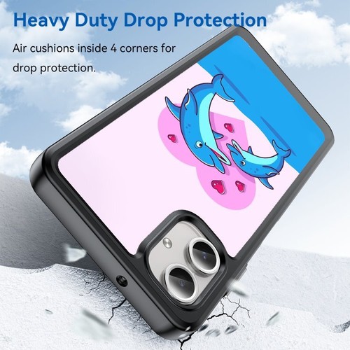Red Love Dolphins Sea Anti scratch Cover For Samsung S7 S8 S9 S10 S20 Plus Lite - Picture 24 of 25