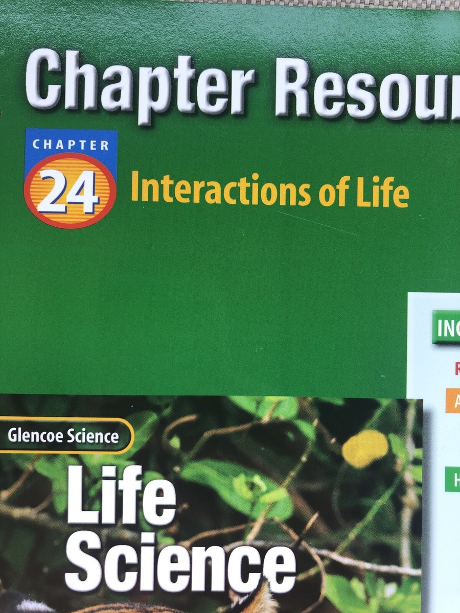 Glencoe Life Science 7th Grade Worksheets Biology: The Dynamics Of