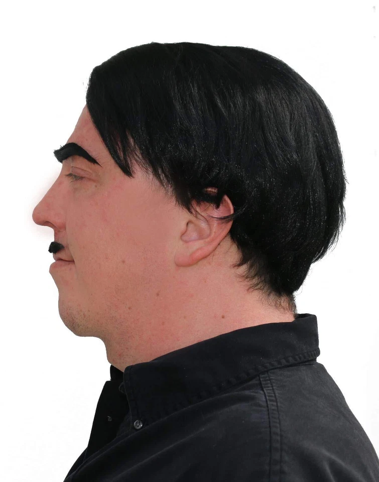 Gomez Black Men's Wig and Mustache - Image 2 of 3