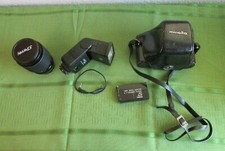 Vintage "Minolta SRT101" 35MM, Camera, Flash, Extra 55MM Lens Carrying Case