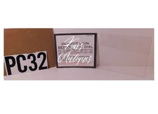 1 -New Info. Card Insert & NOS Clear Plastic Window for W/E 3 Slot Payphone PC32