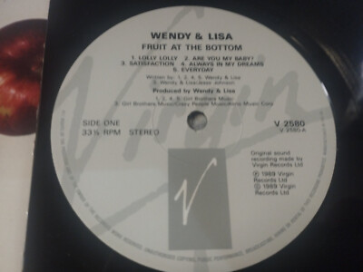 Wendy & Lisa Fruit at the Bottom 1989 Virgin V2580 - LP Vinyl 12