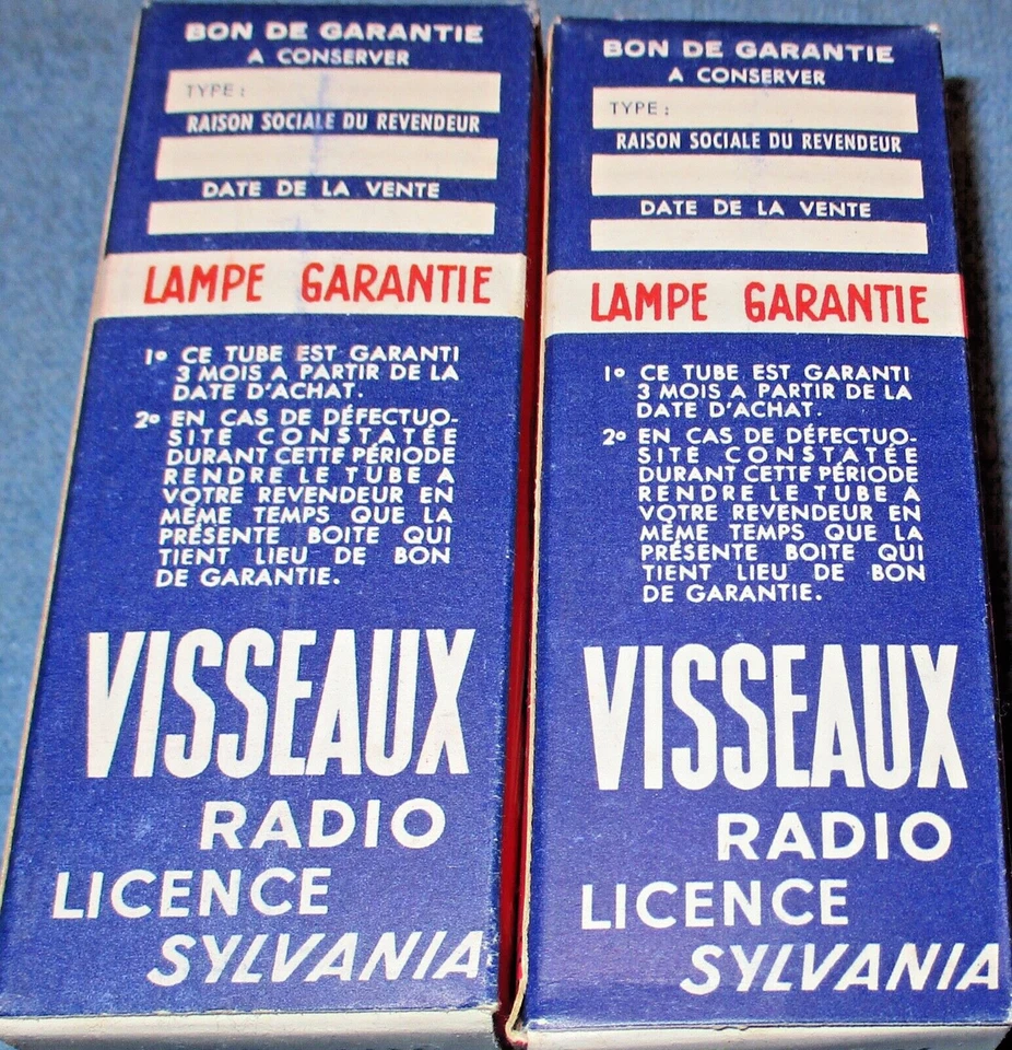 2 tubos de vacío NOS Visseaux 1H5-GT 1953 triodos/diodos para radios vintage Foto 4 de 4
