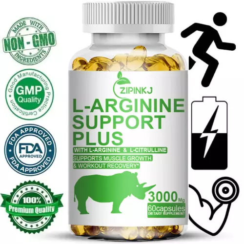 L-Arginine 3000mg Nitric Oxide,Testosterone Booster,Sperm Health, Energy Support
