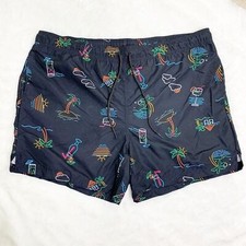 NWOT Jake Austin Cocktail Vacay Printed Swim Trunks 6" Men's Sz XXL