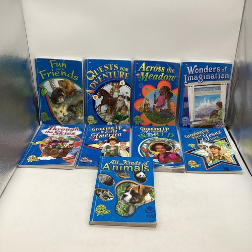 Abeka 2nd Grade Reading Set (9 Readers) Fun w Pets, Quests, Growing Up, Animals