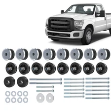 Fit For 2008-2016 Ford F-250 F-350 Super Duty Black Body Cab Mount Kit KF04060BK