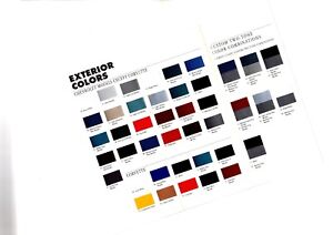 Chevy Color Chart