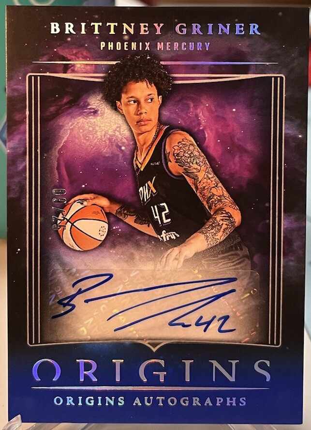 BRITTNEY GRINER - 2024 Panini Origins WNBA Auto Blue /25 SSP Rare