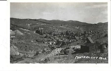 POSTCARD RPPC CENTERAL CITY COLORADO