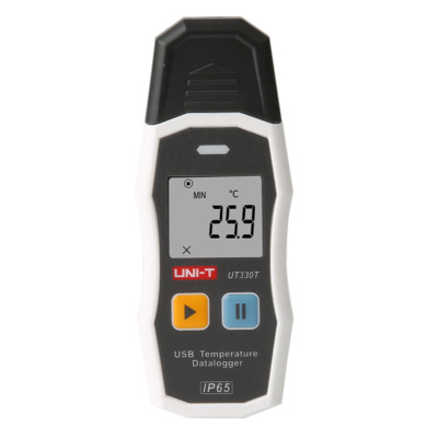 UNI-T UT330T Electronic Digital Thermometer Hygrometer LED Screen USB Recorder K