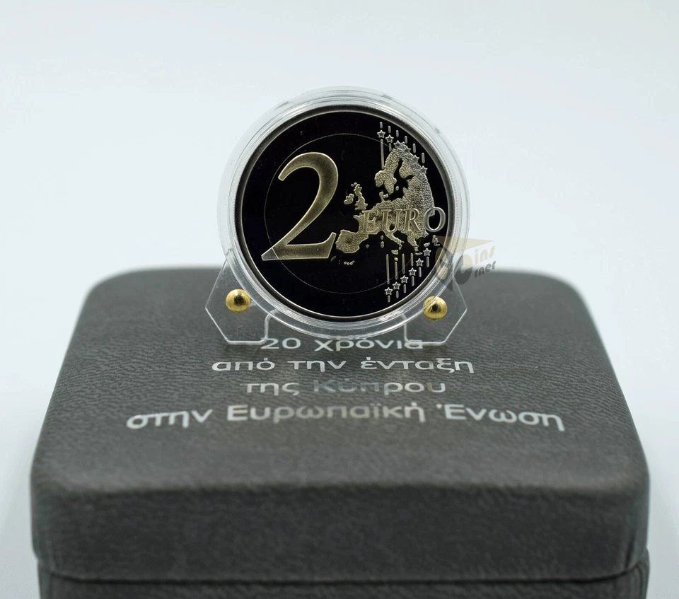 Cyprus 2024 2 Euro Proof Coin  20 years member in the European Union - Image 3 of 4