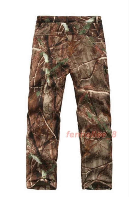 Men Hunting Camouflage Clothing Waterproof Windproof Hooded Jacket & Pants R145 - Image 3 of 4