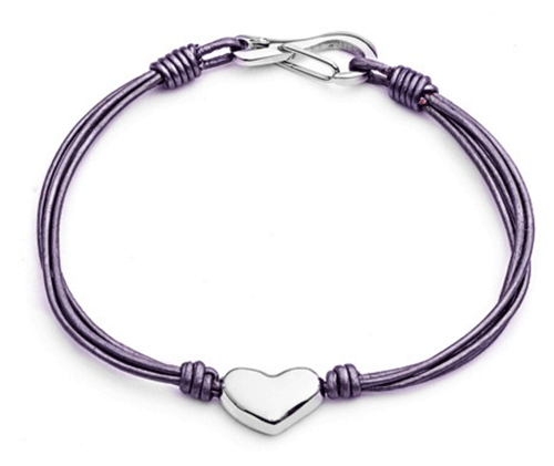Designer - Tribal Steel - Damen Lederarmband mit Herz - verschiedene Farben - Bild 3 von 6