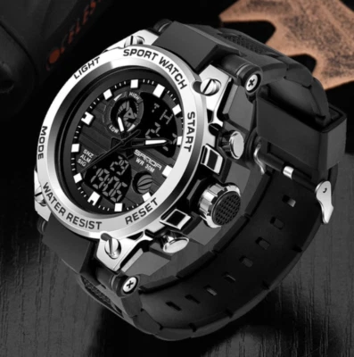 MERCADO EXPRESS Reloj Digital Militar Relojes de Moda Para Hombre Cuarzo Led Smart Inteligente