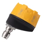 (Black And Yellow)Pressure Washer Spray Nozzle 6 In 1 Multifunctional