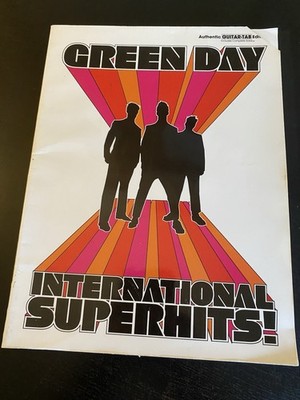 GREEN DAY INTERNATIONAL SUPERHITS! Guitar-Tab Sheet Music Book 2001 Warner Bros.