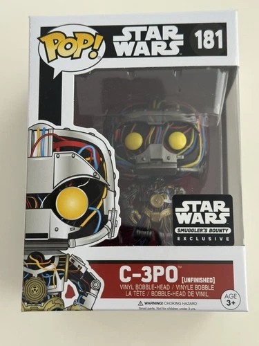 Funko Pop! Vinyl Star Wars C-3PO Smuggler's Bounty Exclusive #181 +protector