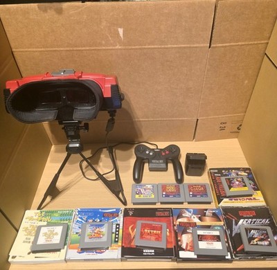SOLDER REPAIRED VIRTUAL BOY, 8 GAMES, READ DESCRIPTION