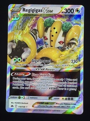 Regigigas VSTAR 114/159 Ultra Rare Crown Zenith Pokemon