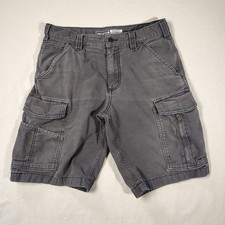 Carhartt Shorts Mens Size 31 Gray Rugged Flex Relaxed Fit Cargo Canvas Work