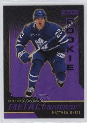 2023 Skybox Metal Universe Purple Spectrum FX 49/199 Matthew Knies #R-6 RC 17ry
