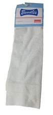 VINTAGE BUNDLES WHITE KNEE HIGH HOSIERY SOCKS