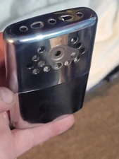 Vintage JON-e HAND WARMER - Silver Metal - Standard Size 3.5" x 2.25"