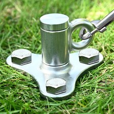 iklekione Dog Tie Out Stake, 360  Swivel Dog Stake-No Tangle,304 Stainless