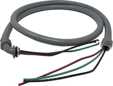 Sealproof Power Whip Assembly, 1/2-Inch X 6 Ft Nonmetallic Liquid Tight Flexible