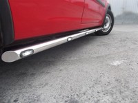 "Chrom Edelstahl 2\" Seitenschweller + WeißE Leds FüR Peugeot Partner 2019+"