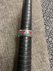 Vtg Southwestern Sterling Silver with coral and Turquoise Chip Inlays Ring 4.75
