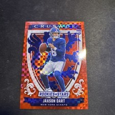 2025 Panini Rookies And Stars Jaxson Dart RC Crusade Red Plaid Prizm