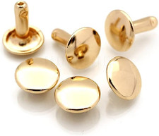 9Mm Cap X 8Mm Post Leather Rivet Double Cap Rivets Tubular Metal Rapid Rivet Stu